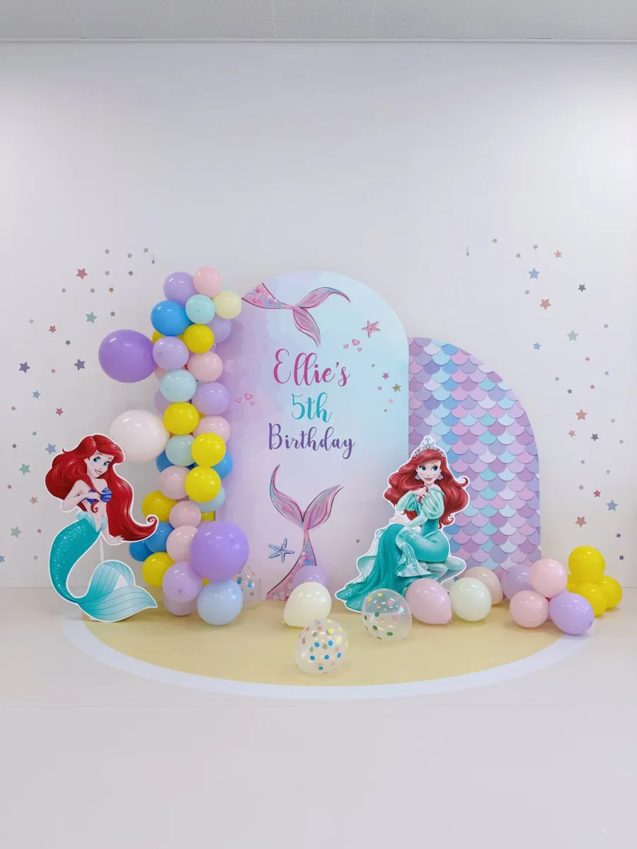 美人魚主題5歲生日佈置